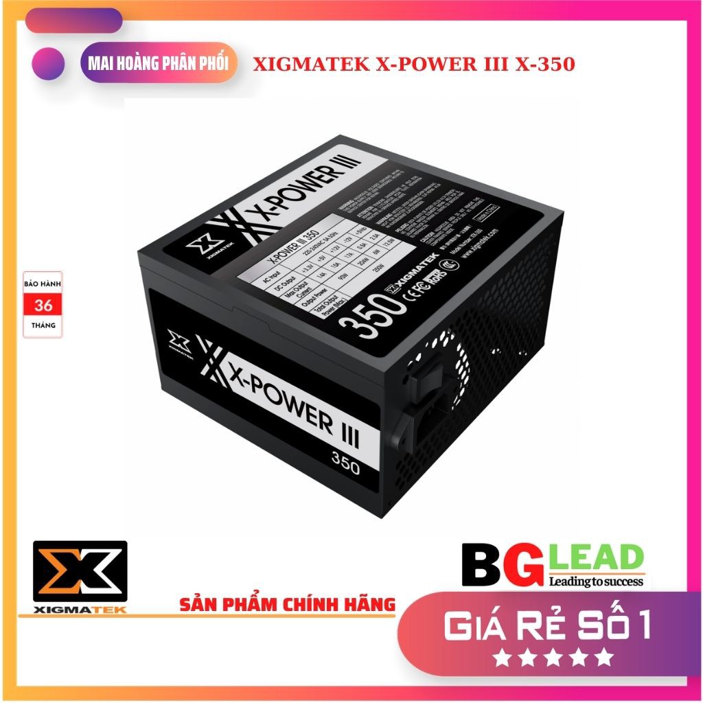 Nguồn máy tính XIGMATEK X-POWER III X-350 (EN45952)