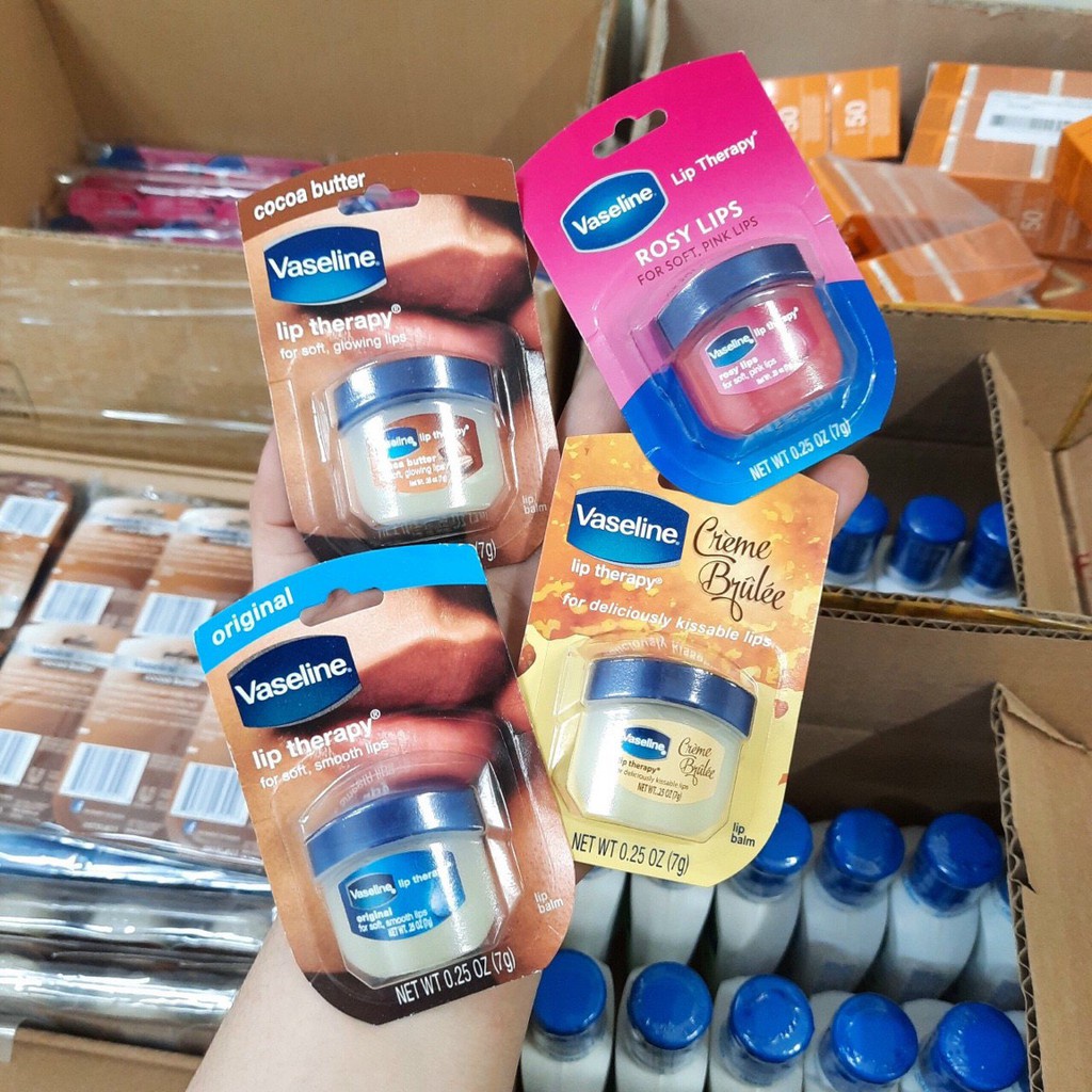 Sáp Vaseline Dưỡng Môi Mềm Mịn 7g