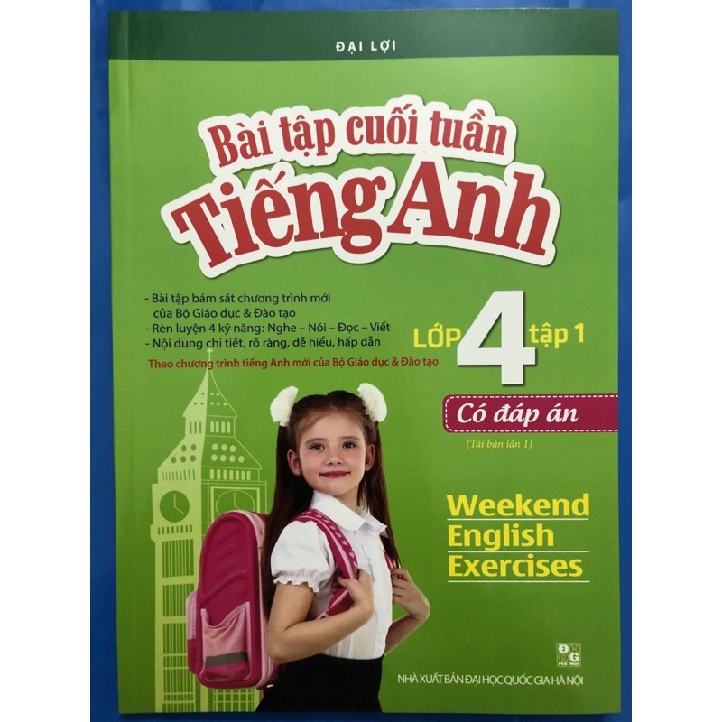 Sách - Bài tập cuối tuần tiếng anh lớp 4 (Combo 2 tập)