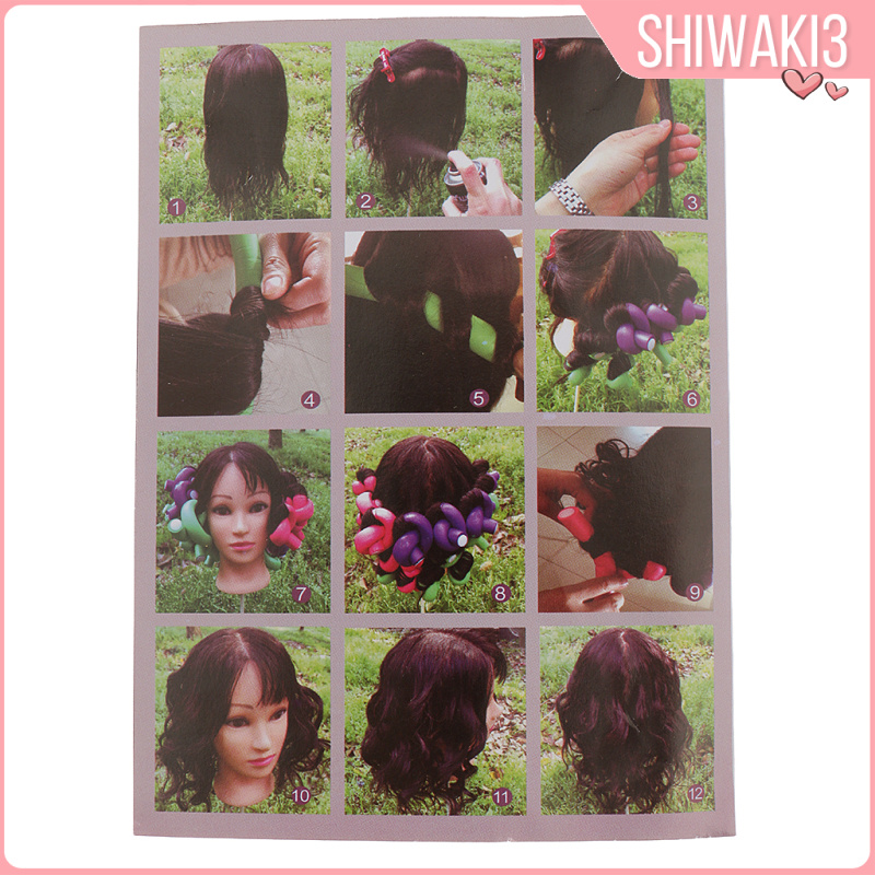 [Shiwaki3]42pcs New Safe Large Bendy Twist Hair Hairdressing Rollers Foam Curlers 18cm