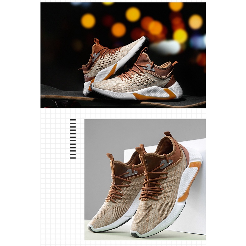 Giày thể thao nam màu Nâu lịch lãm- GTT05 | BigBuy360 - bigbuy360.vn