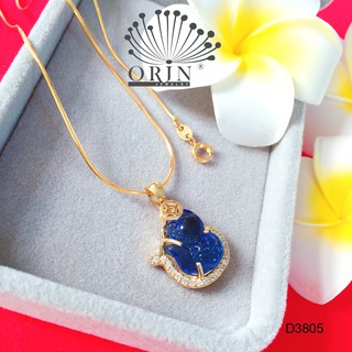 Dây chuyền hồ ly xanh da trời tài lộc may mắn dây mì khóa tròn cao cấp Orin D3805 đẳng cấp