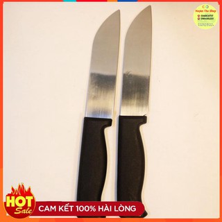 Dao thái cán đen 25cm no476 - dao làm bếp cán đen