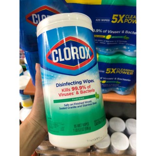Khăn giấy ướt diệt khuẩn Clorox hàng mỹ