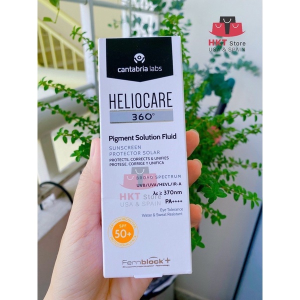 Kem chống nắng cho da nám, tàn nhang, da lão hóa Heliocare Pigment Solution Fluid, Age Active Fuild SPF 50+