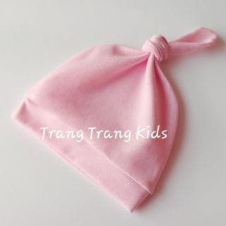 Mũ Thắt Nút Trơn Sơ Sinh