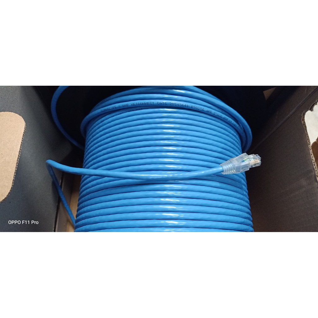 Dây cáp mạng bấm sẵn 2 đầu Cat6 dài 2m, 3m, 5m, 10m, 15m, 20m chính hãng Commscope. Tốc độ 1GB