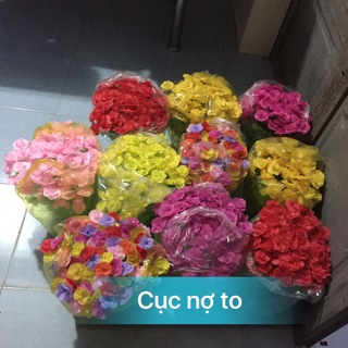Hoa giấy lụa cánh tròn