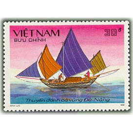 Tem Viet Nam Thuyền đánh cá 1989
