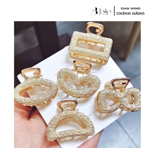 Sét 5 Kẹp Tóc BB Kids Màu Vàng Sang Chảnh