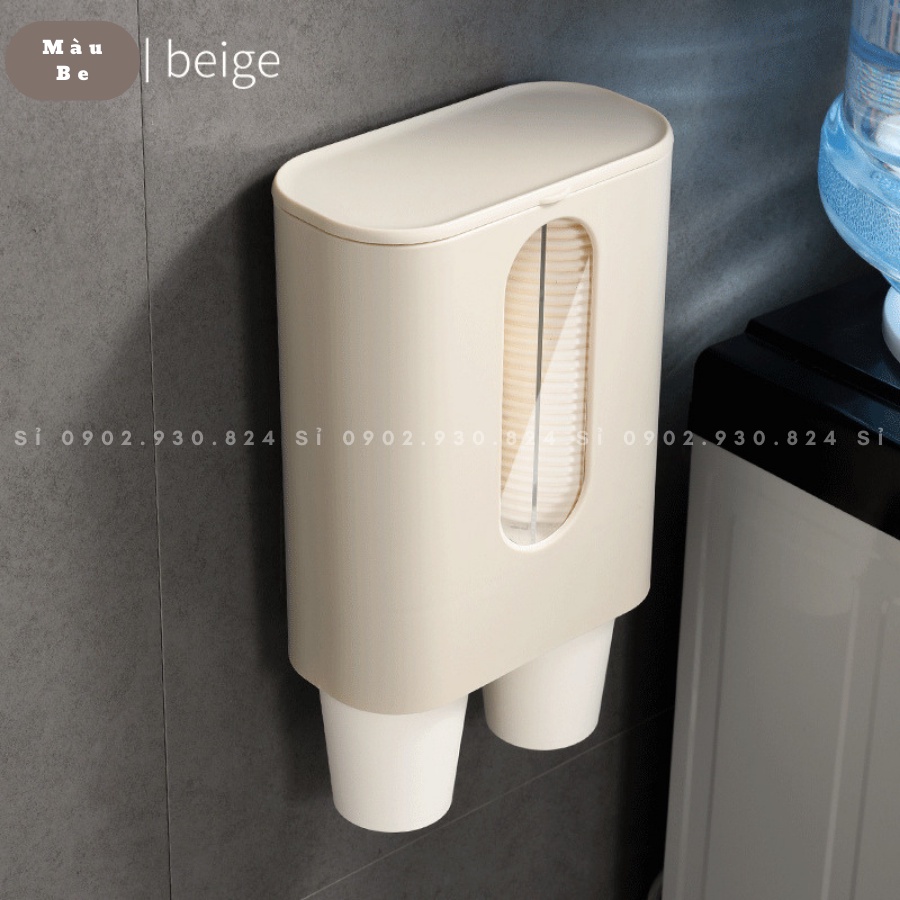 HỘP TREO TƯỜNG ĐỰNG LY GIẤY   - GIA DỤNG YUSHEN HTT054