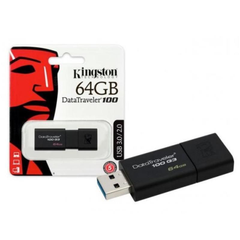 USB 3.0 Kingston DT100G3 64Gb - Hàng Chính Hãng bảo hành 5 năm