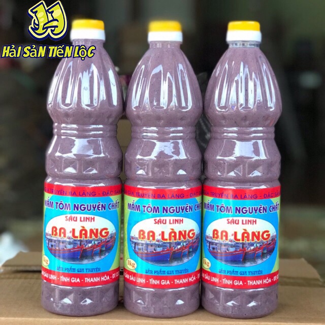 Mắm tôm Ba Làng Thanh Hoá loại ngon 0,5L đến 1L