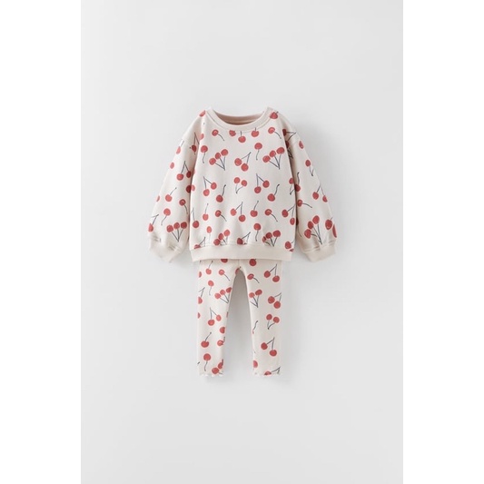 Set thu đông bé gái Zara hoạ tiết cực xinh