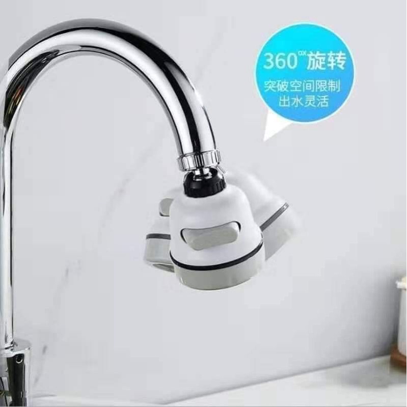 Đầu vòi tăng áp điều hướng xoay 360 độ với 3 chế độ nước tiện ích