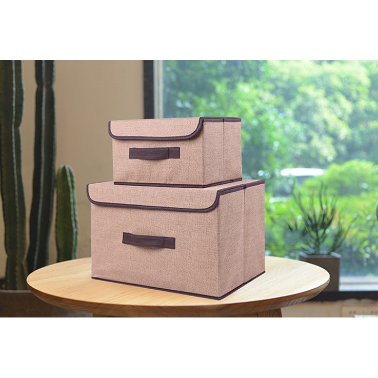 Combo 2 Tủ Vãi Cao Cấp Khung Cứng (Nâu Nhạt, Nâu Đậm, Xd, Tím, Xanh rêu)