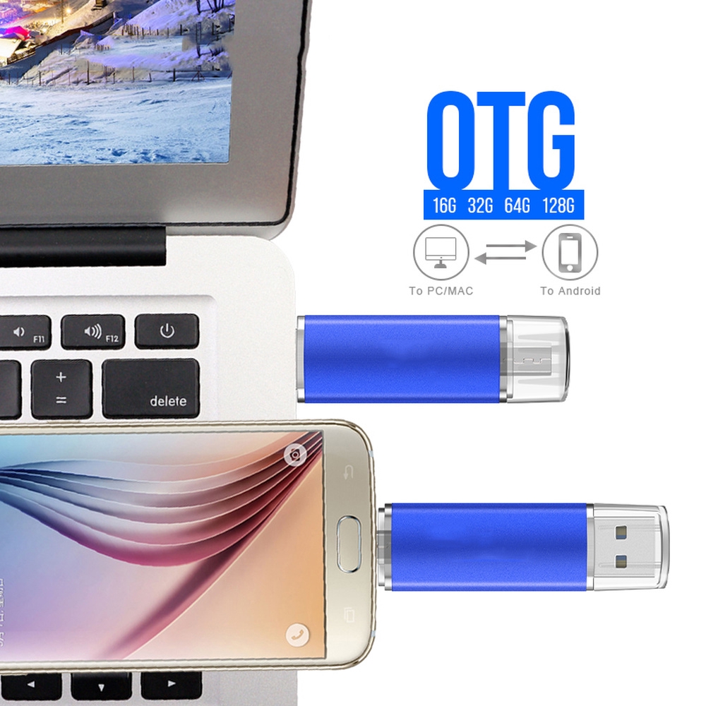 Usb Otg 2 Trong 1 16gb 32gb 64gb 128gb 256gb 1tb Cho Điện Thoại Thông Minh