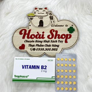 Vitamin B2 traphaco hộp 6 vỉ x 30 viên