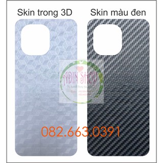 Miếng dán mặt lưng skin carbon Xiaomi Mi 11 / Mi 11 pro