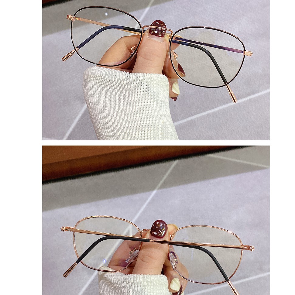 MATA MATA Mắt Kính Gọng Kim Loại Chống Ánh Sáng Xanh Thời Trang