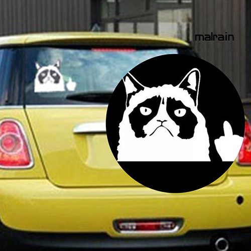 Miếng Dán Trang Trí Xe Ô Tô Hình Chú Mèo Nghịch Ngợm Vui Nhộn