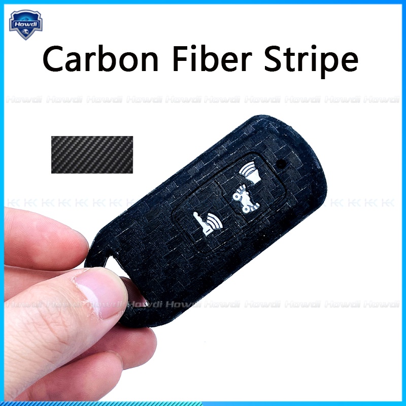 Vỏ Bọc Chìa Khóa Bằng Silicone Sợi Carbon 2 Nút Cho honda Pcx Pcx160