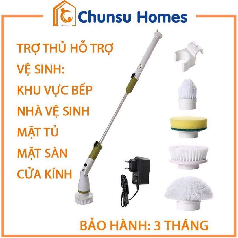 Máy Cọ Rửa Nhà Vệ Sinh Cầm Tay Đa Năng  Sạc Tích Điện 4000mah _ Chổi Chà Toilet Chà Bồn Cầu Nhà Tắm Thông Minh Tự Động