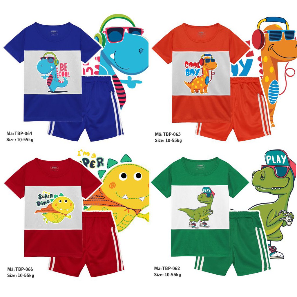 TBP-Bộ thun bé trai GUMMY 10-55kg k