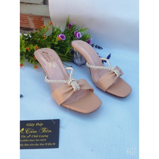 giày sandals nữ ( big size shoes ) size 33 đến 44 phối quai kim tuyến 5cm trong