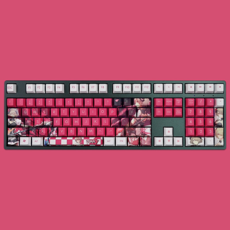 Rita Rossweisse Keycaps Cherry Profile Honkai Impact 3 Anime PBT Dye Sub Bàn phím cơ học Keycap
