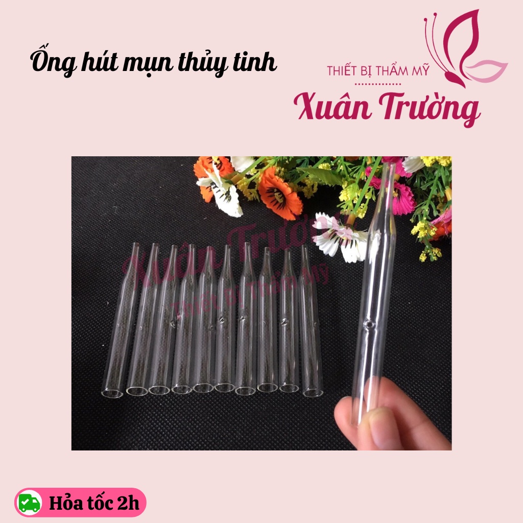 Ống hút mụn thủy tinh cho spa