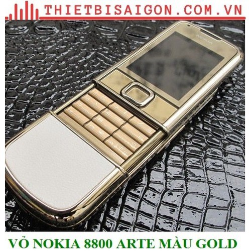 VỎ NOKIA 8800 ARTE MÀU GOLD ZIN CAO CẤP