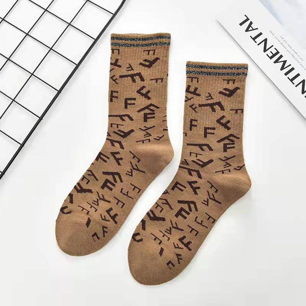 Vớ Cổ Trung In Chữ Sáng Tạo Thời Trang Nhật Bản Cổ Điển Dành Cho Bạn Nữ VANES1