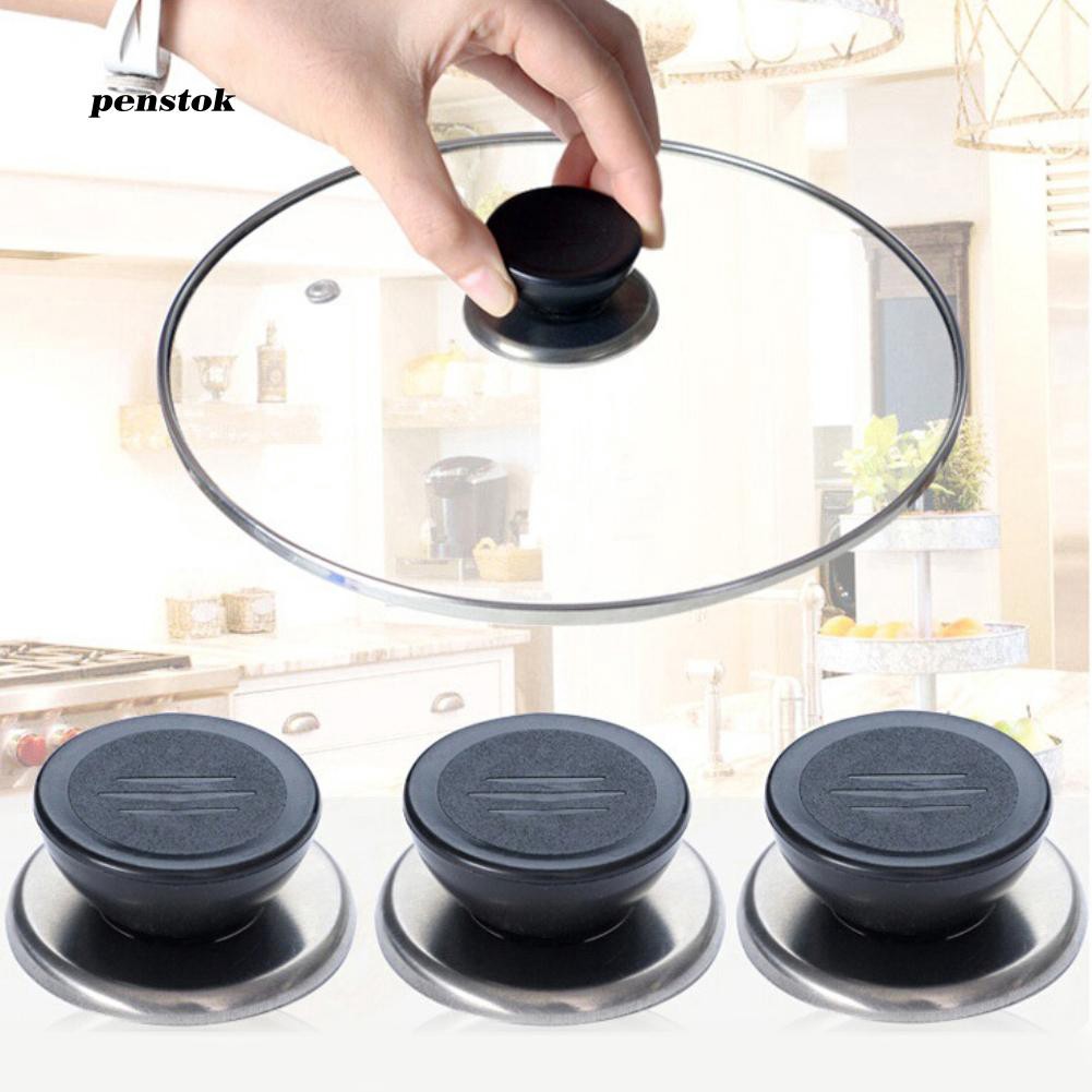 Bộ 5 núm thay thế cho vung nồi chất liệu inox + nhựa