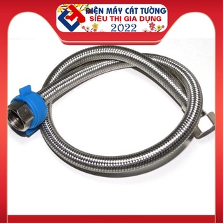 2 Dây cấp nước inox 40cm 2 đầu bằng ( lắp cho bình nước nóng, vòi 3 lỗ ...)