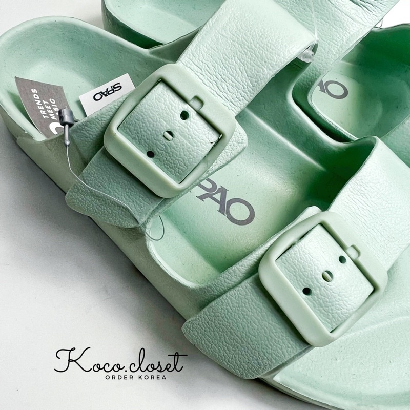 Dép Spao Eva Quai Kép Màu Xanh Mint Chính Hãng