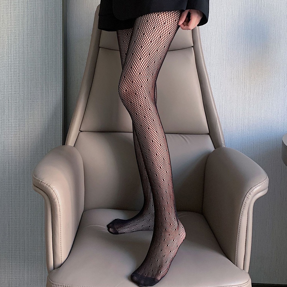 Quần tất lưới màu đen họa tiết ngôi sao quyến rũ cho nữ