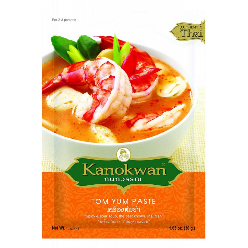 Bột lẩu thái ( Tom Yum Paste) Kanokwan 30 g [Date 2023]