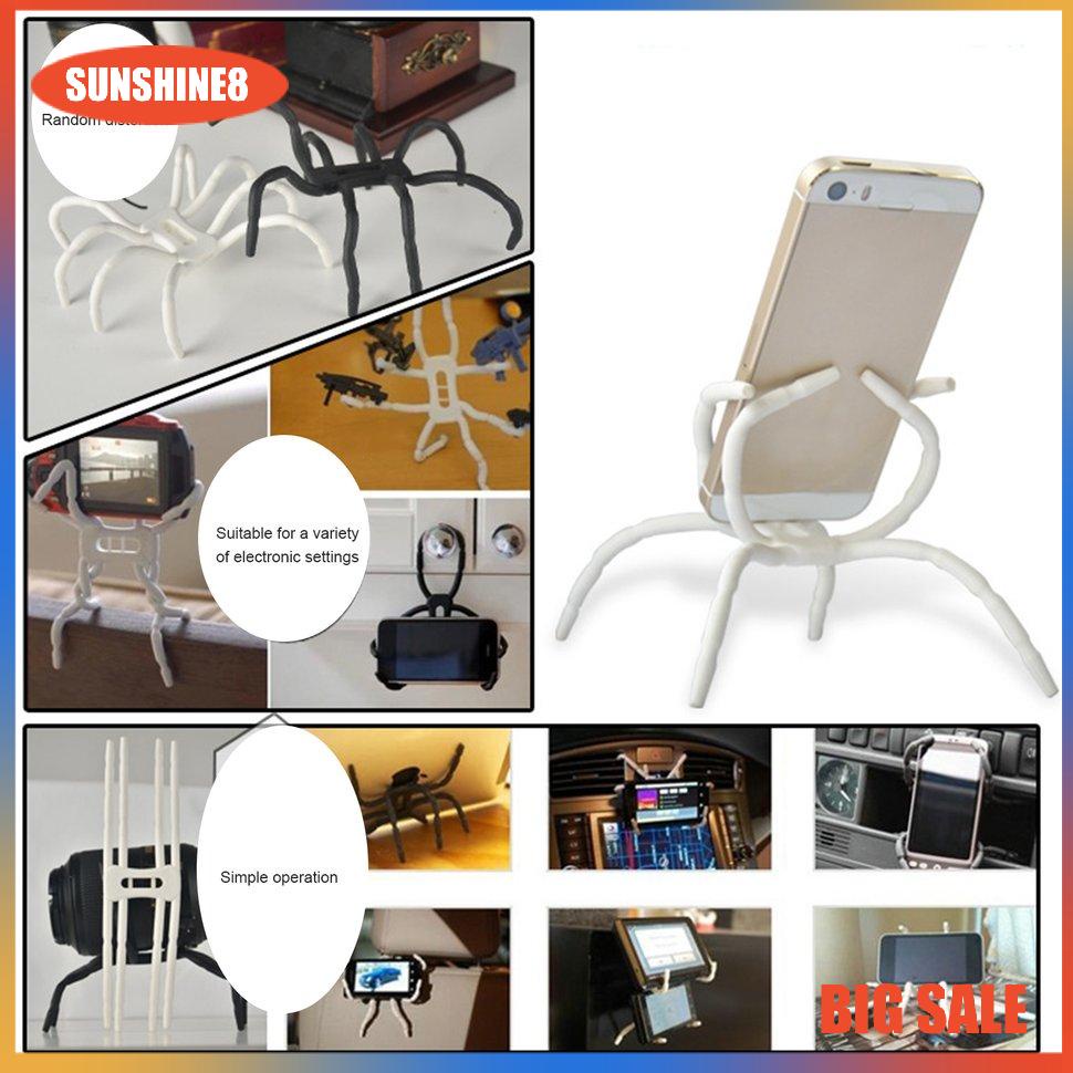 【SUN】Giá đỡ điện thoại di động Universal Spider Giá đỡ giá đỡ ô tô để bàn