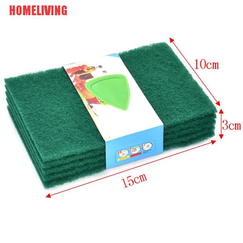 Set 5 Miếng Rửa Chén Màu Xanh Lá Tiện Dụng