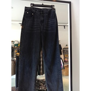Quần Baggy Jean xám form rộng