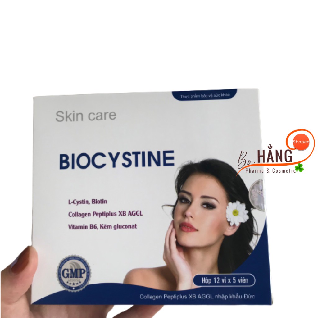 ✅[Chính Hãng] BIOCYSTINE - Viên Uống Đẹp Da Đẹp Tóc, Hộp 60 Viên | Thế Giới Skin Care