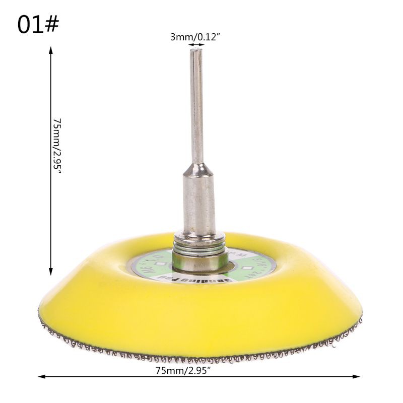 Đĩa mài đánh bóng với chuôi chuyên dụng 3mm/6mm 3&quot;