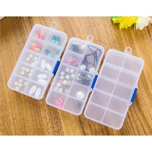 Hộp Nhựa Đựng Trang Sức,Vật Dụng Tiện Ích Nhiều Ngăn