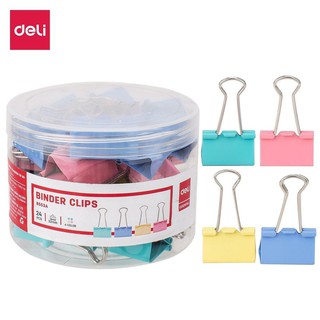 Kẹp bướm màu 32mm deli 8553a