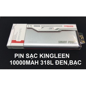 Pin dự phòng KINGLEEN 318L 10.000mAh có cổng iPhone