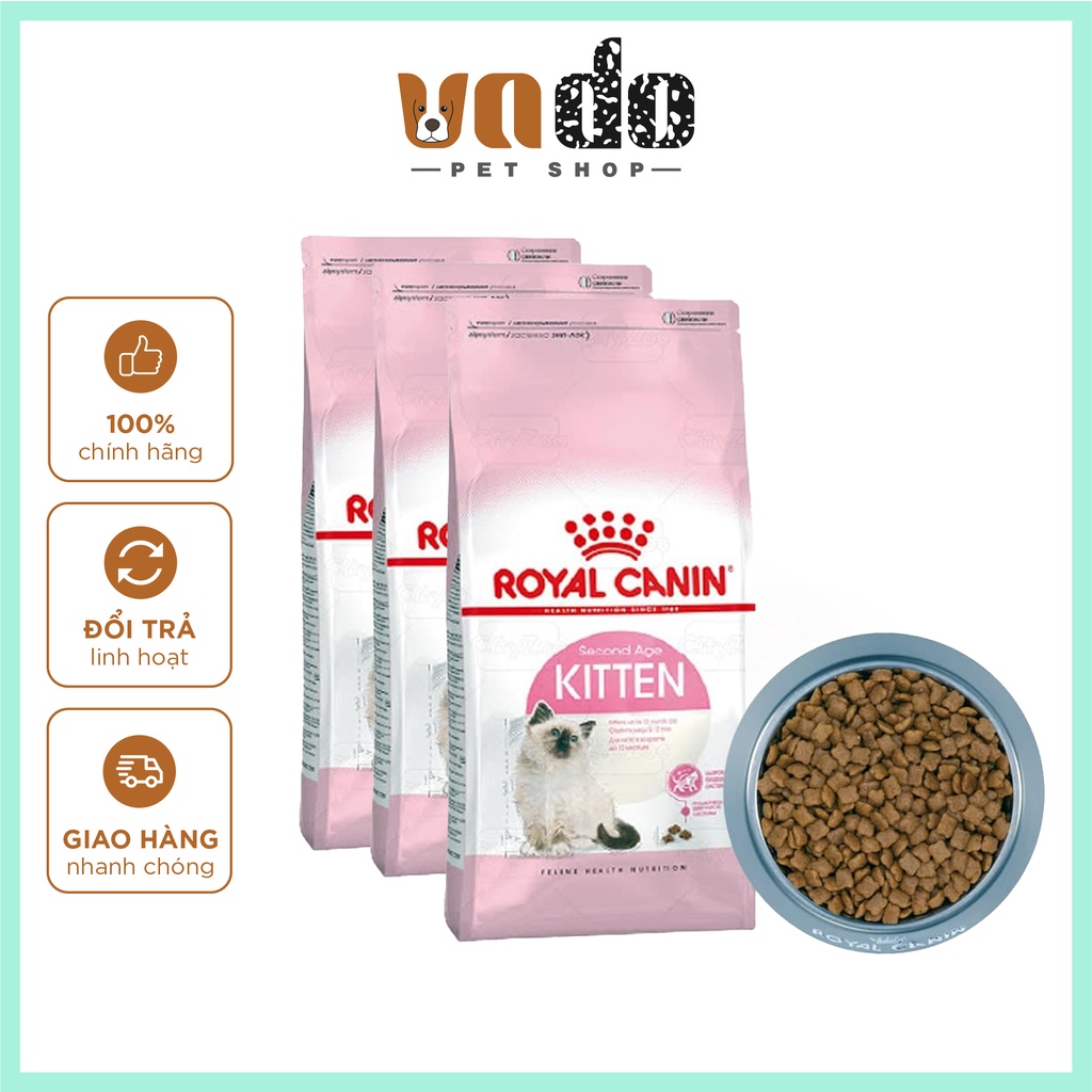 Royal Canin Kitten - Thức ăn hạt cho mèo túi 1kg