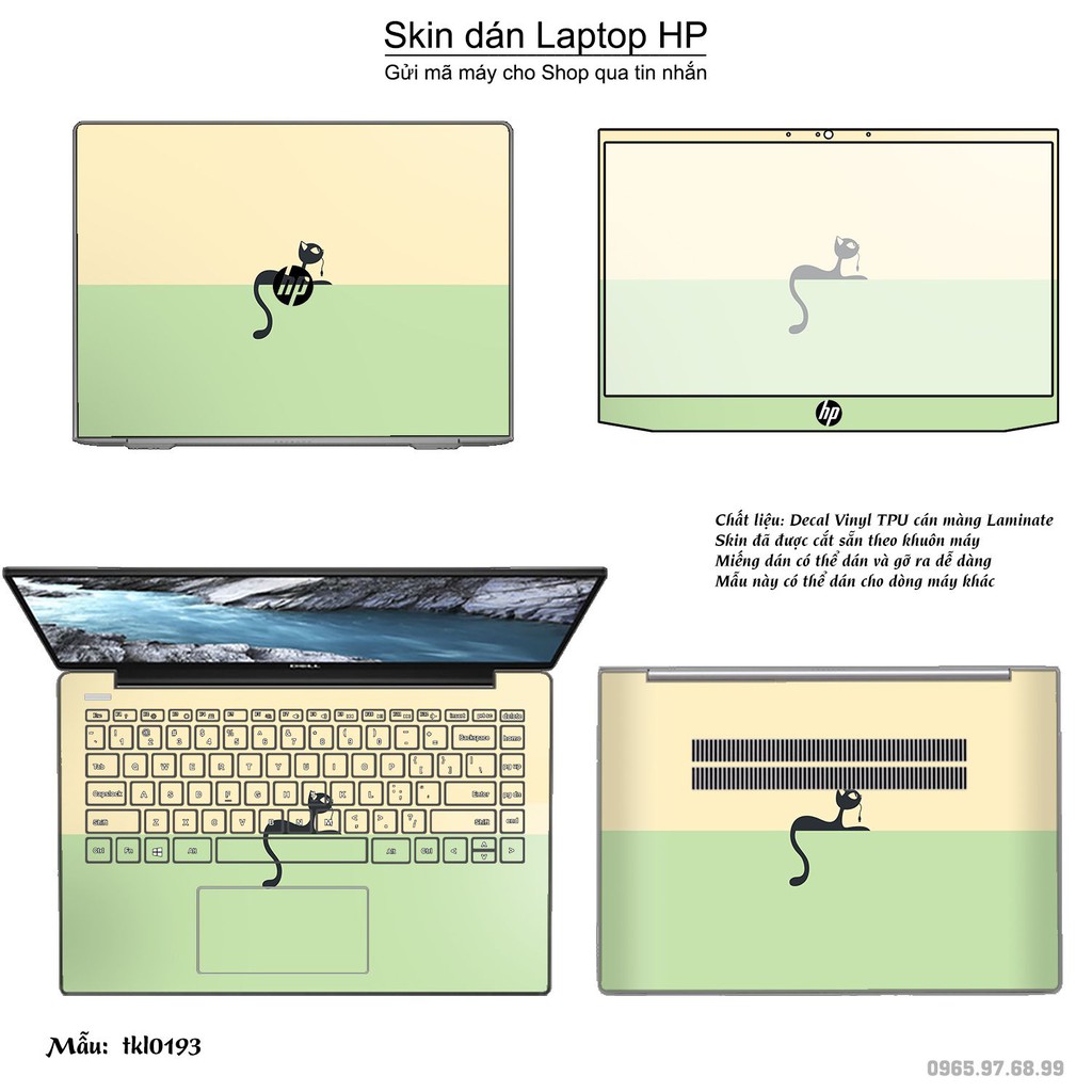 Skin dán Laptop HP in hình thiết kế _nhiều mẫu 5 (inbox mã máy cho Shop)