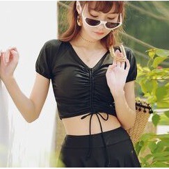 Bikini áo tắm có gọng, áo bơi buộc dây cộc tay đi biển BIkini191 (BÁN LẺ ÁO)