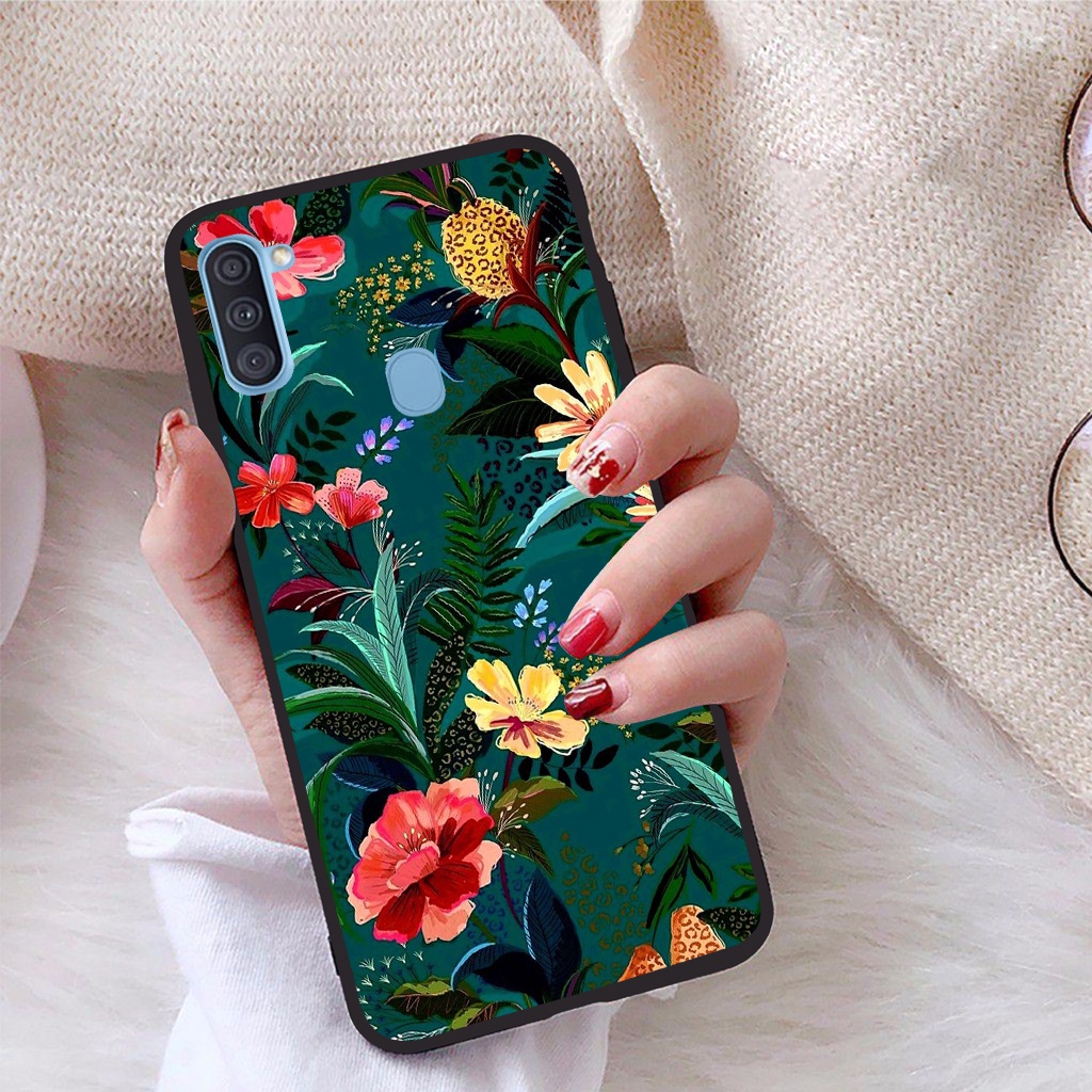 Ốp lưng Samsung Galaxy A11 viền dẻo TPU BST Hoạ Tiết Hoa
